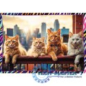 Puzzle 4x250 elementów Zabawne zwierzaki