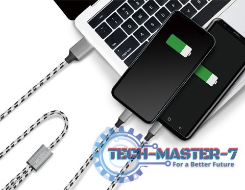 Kabel USB2.0 A/M do micro USB + USB-C, 1.2m Kabel USB2.0 A/M do micro USB + USB-C, 1.2m