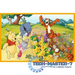 Puzzle 2x24 elementy Kubuś Puchatek Dzień w ogrodzie