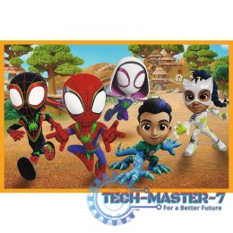 Puzzle 2x24 elementy Spidey i dinozaury