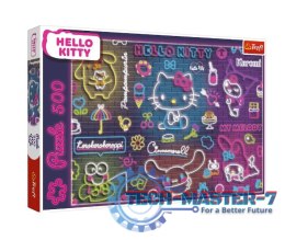 Puzzle 500 elementów Hello Kitty Neon