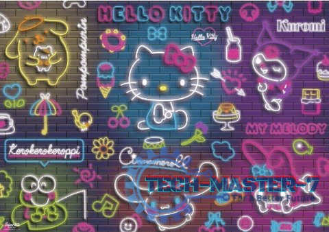 Puzzle 500 elementów Hello Kitty Neon Puzzle 500 elementów Hello Kitty Neon
