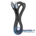 Kabel USB 2.0 typ C | USB 2.0 typ C 100W | QC 3.0 | PD | 1m | Czarny
