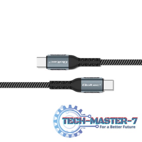 Kabel USB 2.0 typ C | USB 2.0 typ C 100W | QC 3.0 | PD | 1m | Czarny Kabel USB 2.0 typ C | USB 2.0 typ C 100W | QC 3.0 | PD | 1m | Czarny