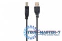 Kabel USB 2.0 typu AB AM-BM 1.8m czarny