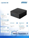 Komputer Cubi NUC 1M-002EU WIN11PRO/Intel Core i5-120U/8GB/512SSD/WiFi/BT/Czarny
