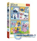 Puzzle 2x70 elementów Ze Stitchem nie ma nudy