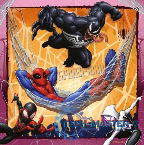 Puzzle 3x49 elementów Spiderman Puzzle 3x49 elementów Spiderman