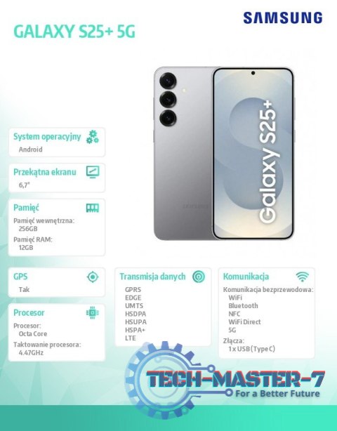 Smartfon GALAXY S25+ 5G 12/256GB DS Srebrny Smartfon GALAXY S25+ 5G 12/256GB DS Srebrny