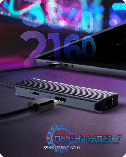 Stacja dokująca IB-DK4034a-CPD 6w1, HDMI,USB,PD,LAN Stacja dokująca IB-DK4034a-CPD 6w1, HDMI,USB,PD,LAN