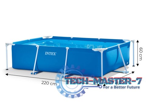 Basen stelażowy ogrodowy prostokątny 211x137 cm 28270 INTEX INTEX Basen stelażowy ogrodowy prostokątny 211x137 cm 28270 INTEX INTEX