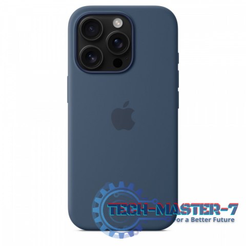 Etui silikonowe z MagSafe do iPhonea 16 Pro - denim Etui silikonowe z MagSafe do iPhonea 16 Pro - denim