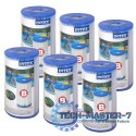 Filtr filtry 6 sztuk typ B do pompy Intex 29005 INTEX