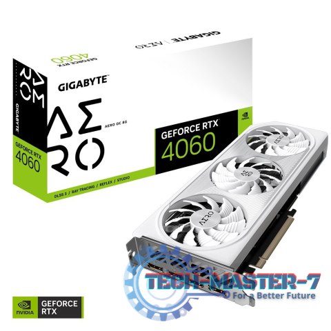 Karta graficzna GeForce RTX 4060 AERO OC 8G GDDR6 128bit 2DP/2HDMI Karta graficzna GeForce RTX 4060 AERO OC 8G GDDR6 128bit 2DP/2HDMI