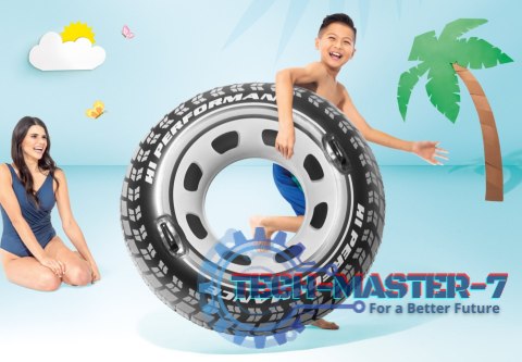 Koło do pływania opona z uchwytami materac wodny 56268 INTEX INTEX Koło do pływania opona z uchwytami materac wodny 56268 INTEX INTEX