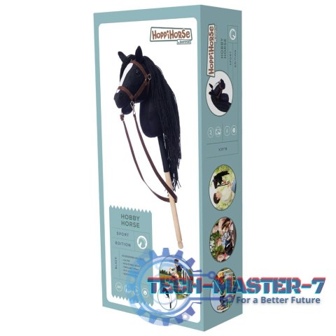 Koń na kiju Hobby Horse HOPPIHORSE A4 czarny Koń na kiju Hobby Horse HOPPIHORSE A4 czarny