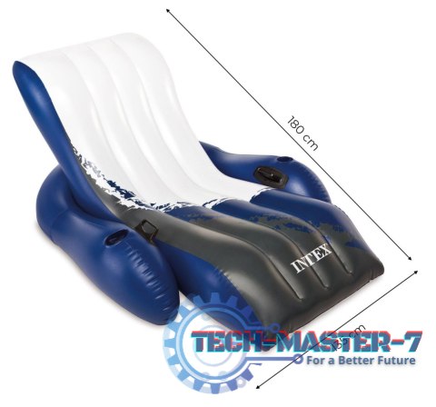 Materac fotel dmuchany wodny plażowy 2w1 180x135cm INTEX 58868 INTEX Materac fotel dmuchany wodny plażowy 2w1 180x135cm INTEX 58868 INTEX