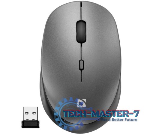 Mysz bezprzewodowa silent click AURIS MB-027 800/1200/1600DPI szara Mysz bezprzewodowa silent click AURIS MB-027 800/1200/1600DPI szara