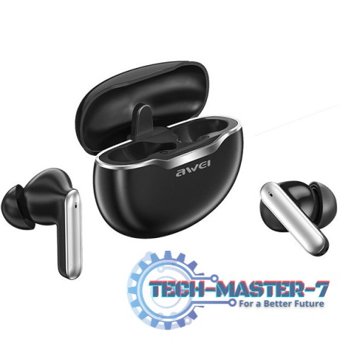 Słuchawki stereo Bluetoth T50 TWS Czarne Słuchawki stereo Bluetoth T50 TWS Czarne