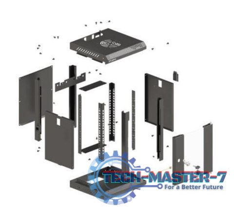 Szafa instalacyjna rack wisząca 10 cali 9U 300x300 czarna Szafa instalacyjna rack wisząca 10 cali 9U 300x300 czarna