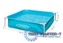 Basen stelażowy kwadratowy brodzik dla dzieci 122x122x30 cm INTEX 57173 INTEX