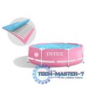 Basen stelażowy okrągły dla dzieci 244x76 cm różowy INTEX 28290 INTEX