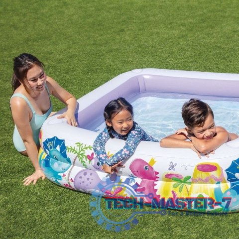 Dmuchany basen brodzik z daszkiem dla dzieci fioletowy INTEX 57470-DINO INTEX Dmuchany basen brodzik z daszkiem dla dzieci fioletowy INTEX 57470-DINO INTEX