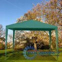 Namiot pawilon ogrodowy handlowy 3x3 m 4 ścianki zielony MultiGarden MultiGarden