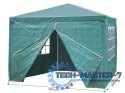 Namiot pawilon ogrodowy handlowy 3x3 m 4 ścianki zielony MultiGarden MultiGarden