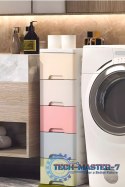 Regał z 5 wysuwanymi szufladami nogi z kółkami ModernHome ModernHome