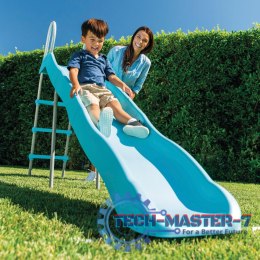 Zjeżdżalnia dla dzieci ogrodowa ślizg 244 cm duża stal tworzywo - 44107 INTEX INTEX