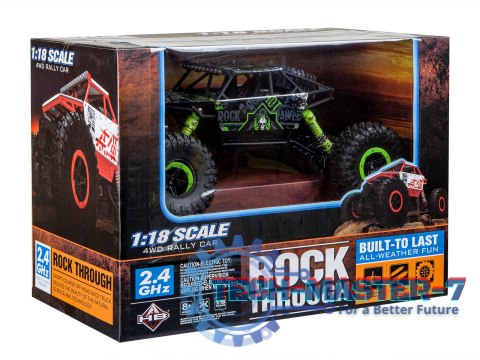 Samochód zdalnie sterowany na pilota RC Rock Crawler HB 2,4GHz 1:18 zielony Samochód zdalnie sterowany na pilota RC Rock Crawler HB 2,4GHz 1:18 zielony