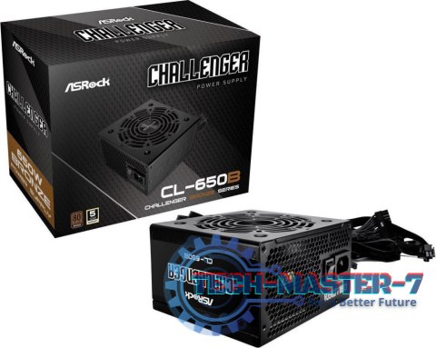 Zasilacz PC ASROCK 650W 90-UXC065-BNEAAA Zasilacz PC ASROCK 650W 90-UXC065-BNEAAA