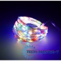 Lampki LED druciki dekoracyjne świąteczne choinkowe 10m 100LED multikolor