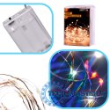 Lampki LED druciki dekoracyjne świąteczne choinkowe 5m 50LED multikolor
