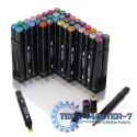 Markery dwustronne mazaki alkoholowe w etui 80 + podstawka