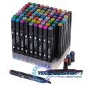 Markery dwustronne mazaki alkoholowe w etui 80 + podstawka
