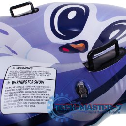 Ślizgacz sanki dmuchane na śnieg opona pingwin 95cm x 103cm x 26cm