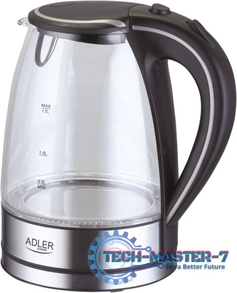 Czajnik ADLER AD 1225 (1.7L /2000W /Stalowo-czarny ) Czajnik ADLER AD 1225 (1.7L /2000W /Stalowo-czarny )
