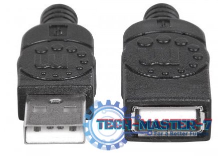 Kabel USB MANHATTAN USB 2.0 typ A (gniazdo) 1.8 Kabel USB MANHATTAN USB 2.0 typ A (gniazdo) 1.8