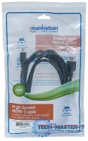 MANHATTAN HDMI (męski) - HDMI (męski) 3 m 3m /s1x HDMI (wtyk) 1x HDMI (wtyk)