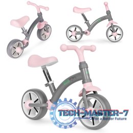 Rowerek biegowy dla dzieci koła EVA regulacja siodełka szary ECOTOYS ECOTOYS