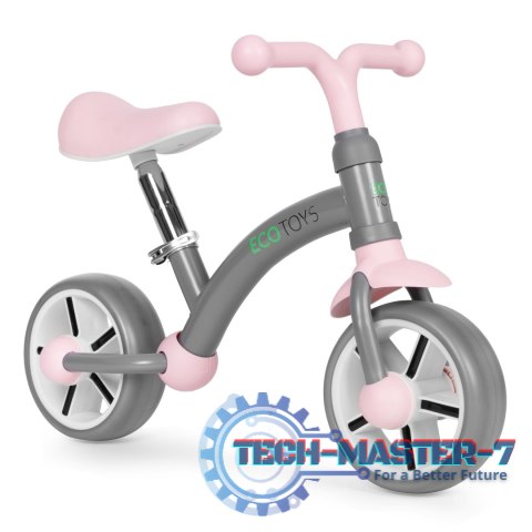 Rowerek biegowy dla dzieci koła EVA regulacja siodełka szary ECOTOYS ECOTOYS Rowerek biegowy dla dzieci koła EVA regulacja siodełka szary ECOTOYS ECOTOYS