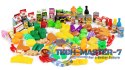 Zestaw produktów spożywczych warzywa owoce do kuchni 120 sztuk MULTISTORE