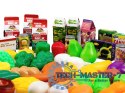 Zestaw produktów spożywczych warzywa owoce do kuchni 120 sztuk MULTISTORE