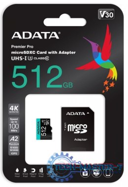 Karta pamięci A-DATA 512 GB Adapter