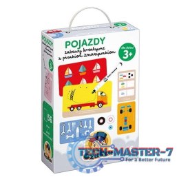 Pojazdy Zabawy kreatywne z pisakiem zmazywakiem