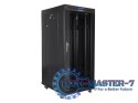 SZAFA INSTALACYJNA RACK STOJĄCA 19" 27U 800X1200 CZARNA DRZWI SZKLANE LCD LANBERG (FLAT PACK)
