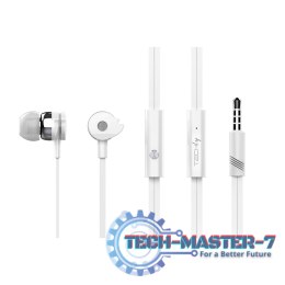 Słuchawki Douszne TECHLY SB-HP A1WHTY (1.2m /Jack 3.5 mm wtyk/Biały)