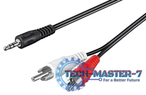 TECHLY 500183 1.5m /s2x RCA (L/R) 1x Jack 3.5 mm